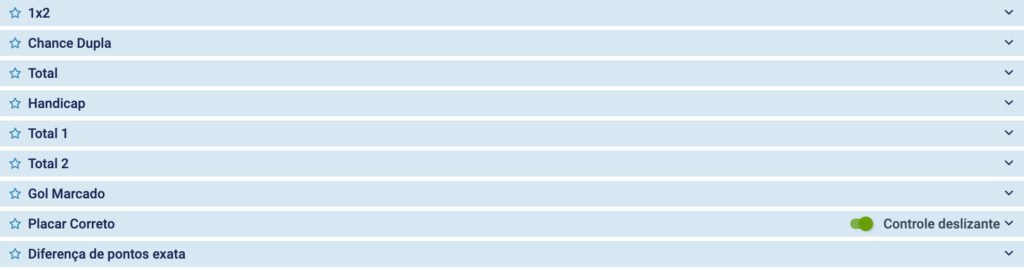 mercados de apostas Hóquei no Gelo