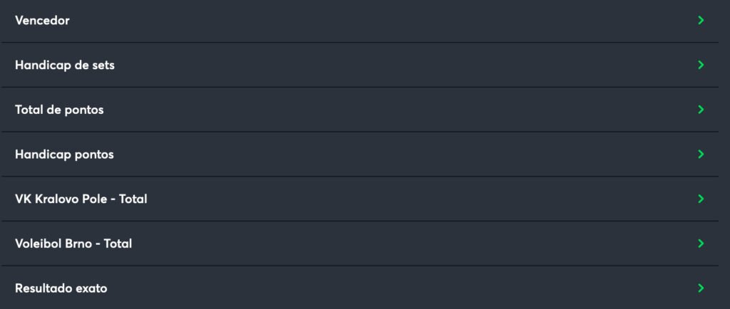mercados de apostas apostar volei