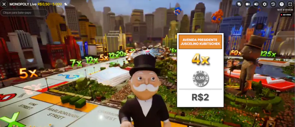 Monopoly live multiplicadores