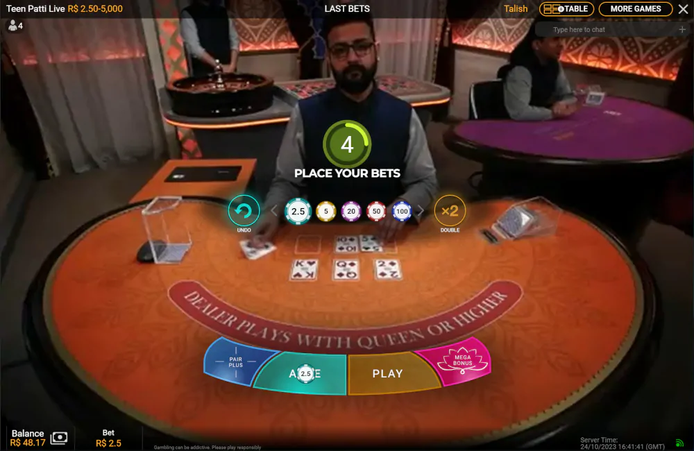 Teen Patti Live aposta