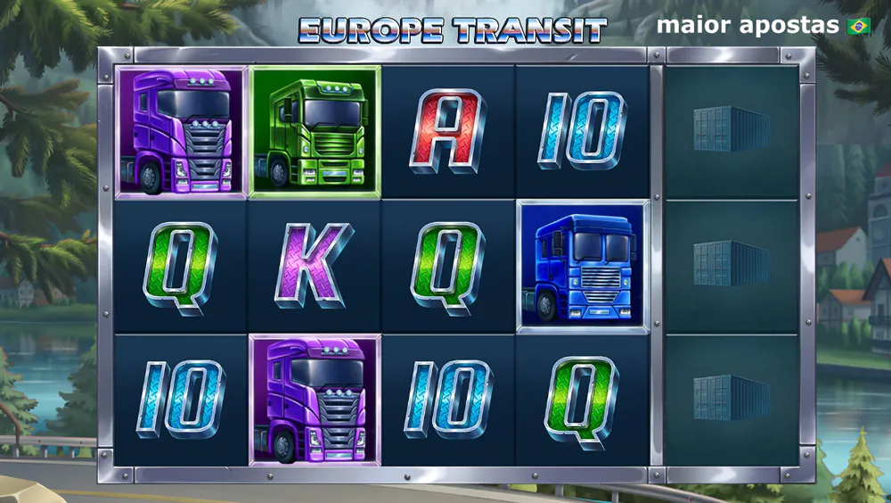 Tela do jogo Europe Transit da provedora de jogos Evoplay